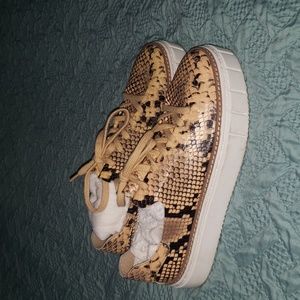 Vince Camuto snakeskin sneakers